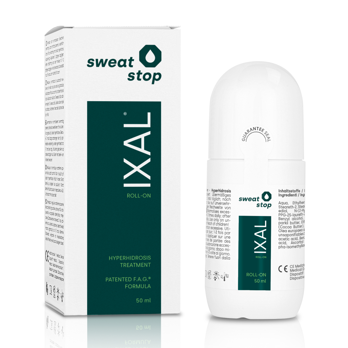 SweatStop IXAL® mit FAG® zur Behandlung axillärer Hyperhidrose - 50ml