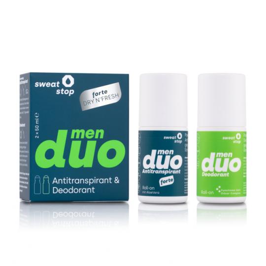 SweatStop® duo men Antitranspirant & Deodorant Roll-on Set 2 x 50ml 